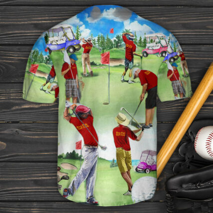 Golf Lover Golf Everyday Art Style - Baseball Jersey - Owl Ohh