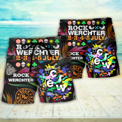 Rock Werchter Tropical Vibe Music Lover Amazing Style - Beach Short - Owl Ohh - Owl Ohh