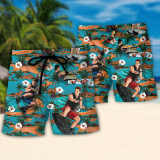 Waterskiing Ski Dad Just Like Regular Dad But Much Cooler Lover Waterski - Beach Short
