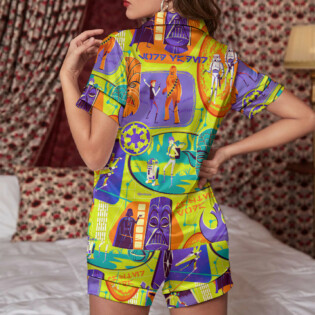Drone Flying That What I Do In Peace Sky - Women's Pajama Set With Short Sleeve