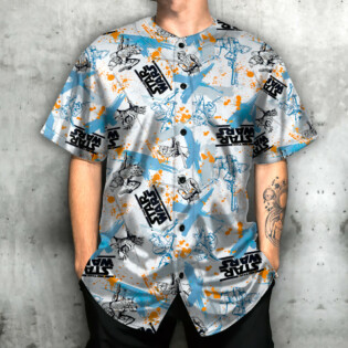 Starwars Yoda Fighters Pattern - Baseball Jersey