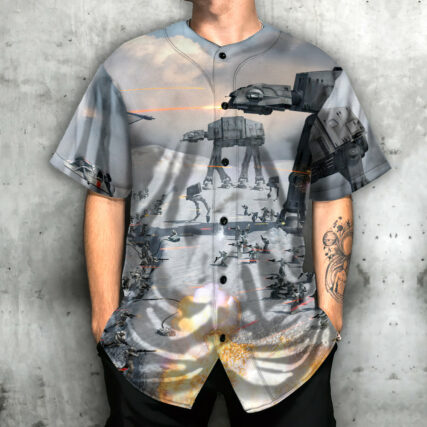 Star Wars Battle Of Hoth AT-AT - Baseball Jersey