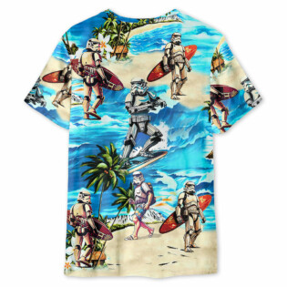 Stormtrooper Starwars Surfing - Unisex 3D T-shirt