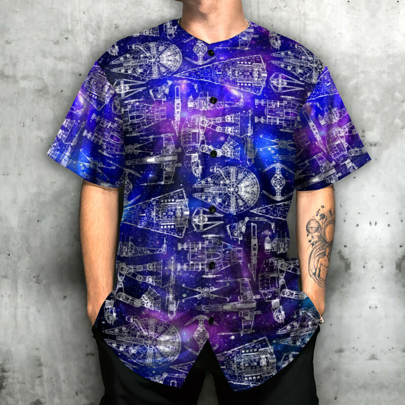 SPACE SHIPS STAR WARS GALAXY - Baseball Jersey