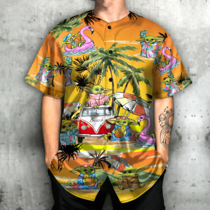 SW Disney Baby Yoda Orange - Baseball Jersey