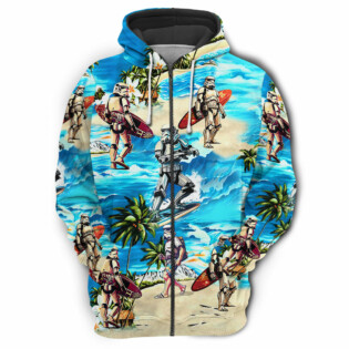 Stormtrooper Starwars Surfing - Hoodie