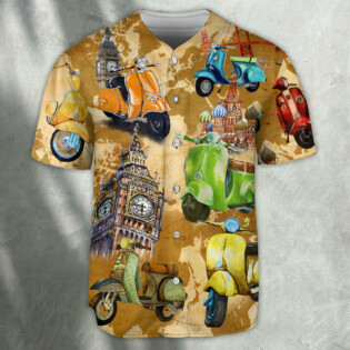 Scooter Life Is Short And The World Is Wide With Stunning Color - Baseball Jersey - Owl Ohh