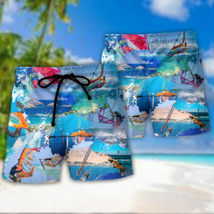 Windsurfing This Is Awesome Wind Surfer Looks Like - Beach Short
