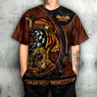 Octopus Dart Leather Style - Baseball Jersey - Owl Ohh - Owl Ohh