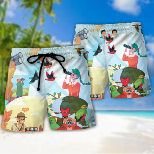 Bird Watching Introverted But Willing To Discuss Bird Watching - Beach Short