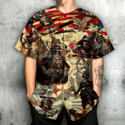 Independence Day Star Wars Darth Vader Pirates Home Is Where The Anchor Drops - Baseball Jersey
