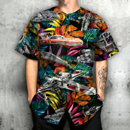Star Wars Lego Ship Tropical - Baseball Jersey