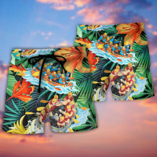 Water Rafting Lover Tropical Style - Beach Short - Owl Ohh - Owl Ohh
