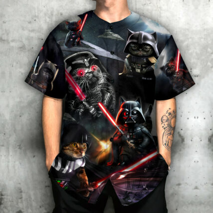 Star Wars Cat Darth Vader - Baseball Jersey