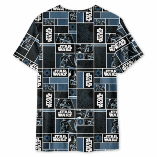 Starwars Darth Vader Geometric Pattern Black - Unisex 3D T-shirt