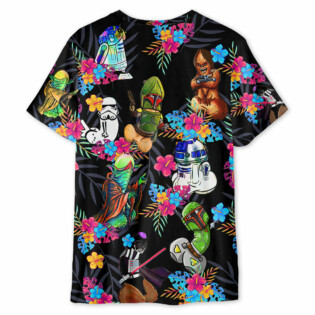 Star Wars Funny Tropical Neon Colorful Style - T-shirt