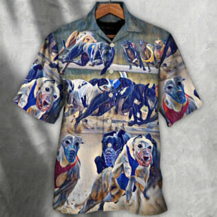 Dog Racing Has Been In Steep Decline For Years Greyhound - Hawaiian Shirt - Owl Ohh for men and women, kids - Owl Ohh