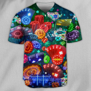 Poker Gambling Poker Is War Not A Game - Baseball Jersey - Owl Ohh - Owl Ohh