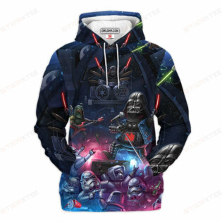 Star Wars Dark Side Rock Music Gift For Fans - Hoodie  - Owl Ohh