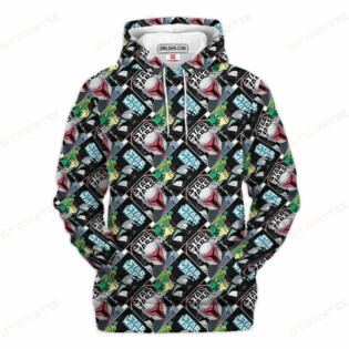 Star Wars Pattern Gift For Fans - Hoodie  - Owl Ohh