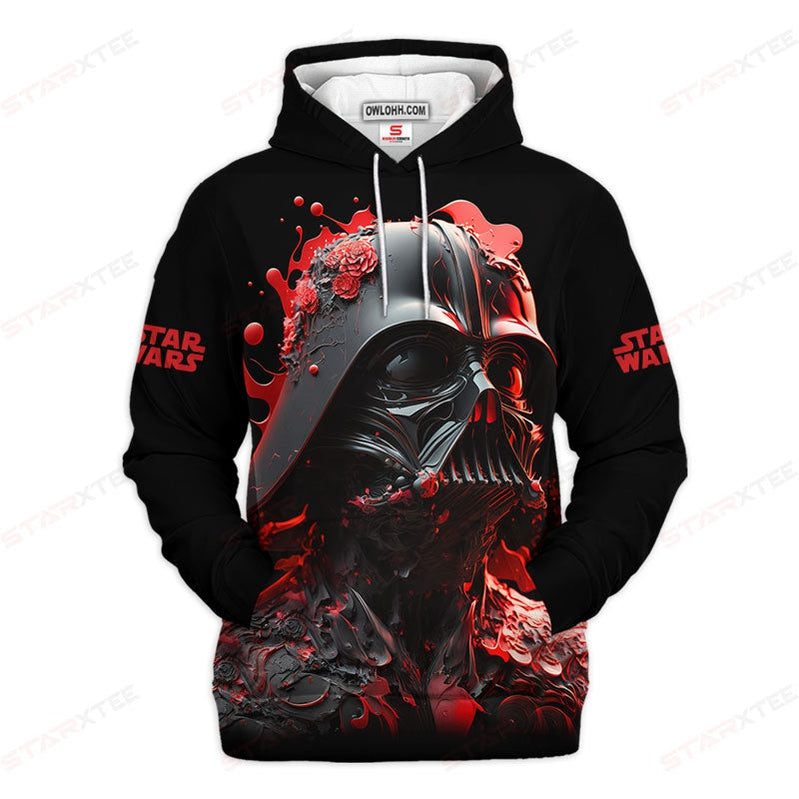 Star Wars Darth Vader Flower Red Gift For Fans - Hoodie  - Owl Ohh