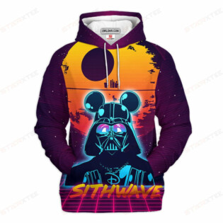 Star Wars Darth Vader Sithwave Gift For Fans - Hoodie  - Owl Ohh