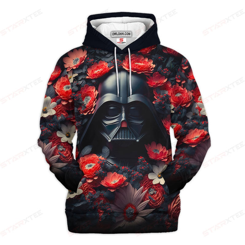 Star Wars Darth Vader Flower Gift For Fans - Hoodie  - Owl Ohh