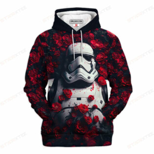 Star Wars Stormtrooper Flower Gift For Fans - Hoodie  - Owl Ohh