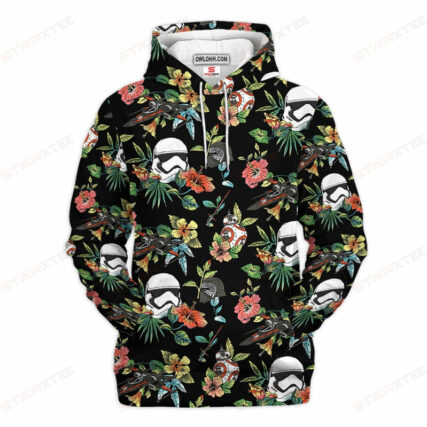 Star Wars Space Flower Gift For Fans - Hoodie  - Owl Ohh