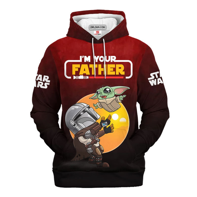 Star War I'm Your Father Best Dad In The Galaxy Father's Day Gift For Fans - Hoodie  - Owl Ohh