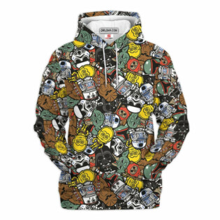 Star Wars Space Pattern Gift For Fans - Hoodie  - Owl Ohh