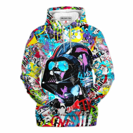 Star Wars Darth Vader Colorful Gift For Fans - Hoodie  - Owl Ohh