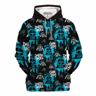 Star Wars Darth Vader Pattern Blue Gift For Fans - Hoodie  - Owl Ohh