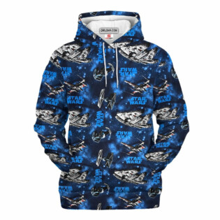 Star Wars Pattern Blue 2 Gift For Fans - Hoodie  - Owl Ohh
