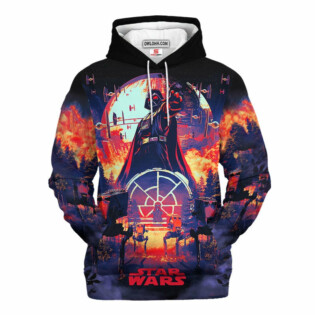 Star Wars Darth Vader Red Purple Gift For Fans - Hoodie  - Owl Ohh