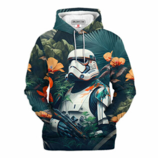 Star Wars Stormtrooper Tropical Gift For Fans - Hoodie  - Owl Ohh