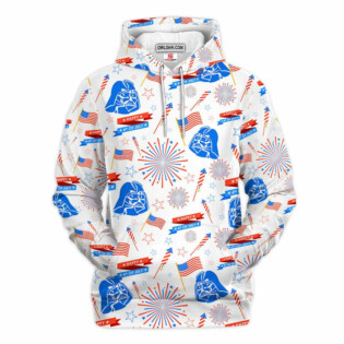 Star Wars Darth Vader Happy 4th of July Gift For Fans - Hoodie  - Owl Ohh