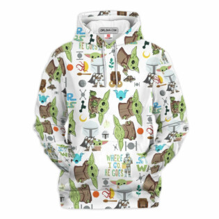 Star Wars Baby Yoda The Mandalorian Gift For Fans - Hoodie  - Owl Ohh