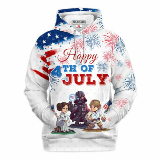 Star Wars Happy 4th Of July Gift For Fans - Hoodie  - Owl Ohh