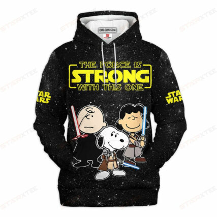 Star Wars The Force Is Strong With This One Gift For Fans - Hoodie  - Owl Ohh