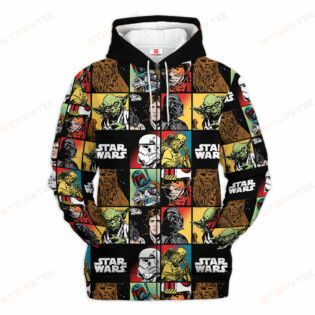 Star Wars Pattern Gift For Fans - Hoodie  - Owl Ohh