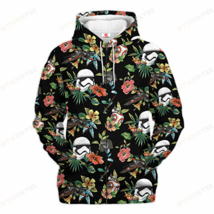 Star Wars Space Flower Gift For Fans - Hoodie  - Owl Ohh