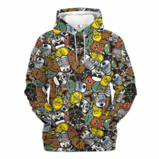 Star Wars Space Pattern Gift For Fans - Hoodie  - Owl Ohh