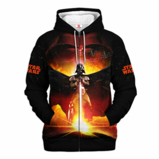 Star Wars Darth Vader Fire Gift For Fans - Hoodie  - Owl Ohh