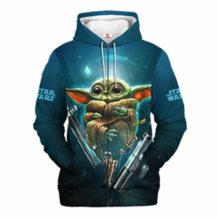 Star Wars Baby Yoda Mandalorian Gift For Fans - Hoodie  - Owl Ohh