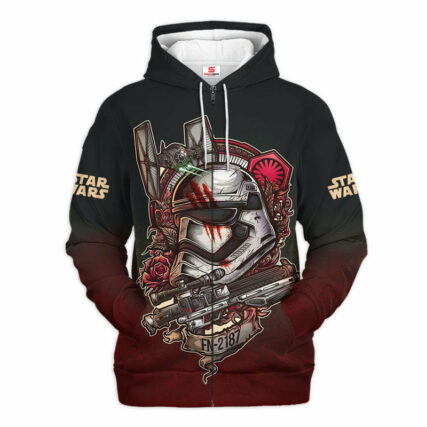 Star Wars FN-2187 Retro Flower Gift For Fans - Hoodie  - Owl Ohh