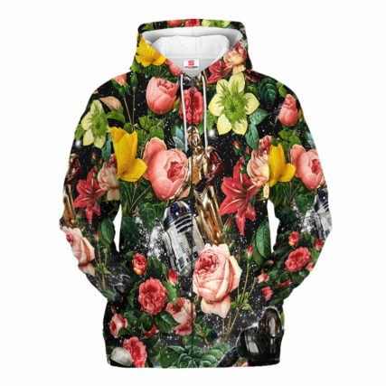 Star Wars Pattern Flower Gift For Fans - Hoodie  - Owl Ohh