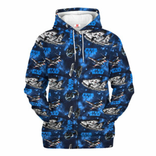 Star Wars Pattern Blue 2 Gift For Fans - Hoodie  - Owl Ohh