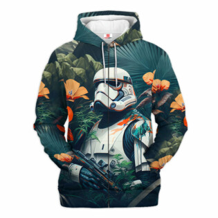 Star Wars Stormtrooper Tropical Gift For Fans - Hoodie  - Owl Ohh
