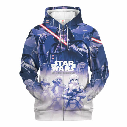 Star Wars The Empire Strikes Back White Purple Gift For Fans - Hoodie  - Owl Ohh